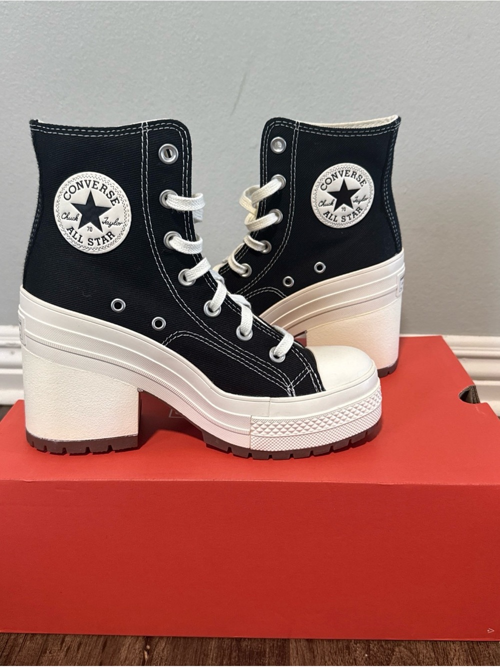 Converse Chuck 70 De Luxe Heel Platform Size 6.5 - Picture 2 of 9